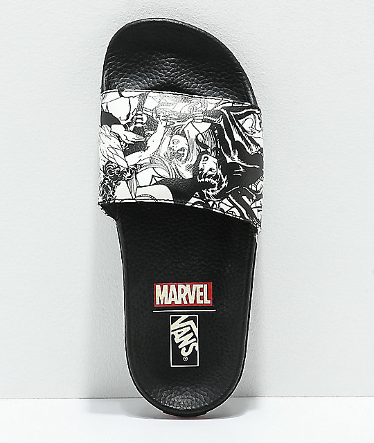 marvel vans slides