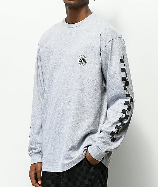 Vans x Marvel Spiderman Grey Long Sleeve T-Shirt Vans x Marvel Spiderman Grey Long Sleeve T-Shirt