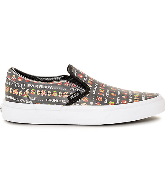 Vans x Nintendo Leather Slip On Zelda Shoes | Zumiez