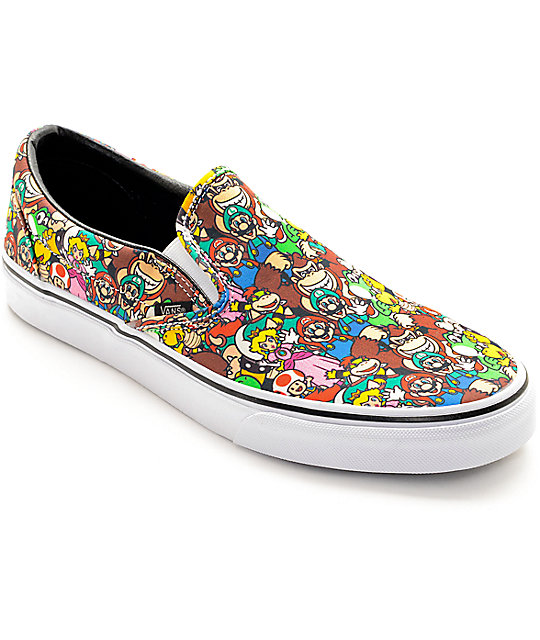 Vans x Nintendo Mario Bros Classic Slip On at Zumiez : PDP