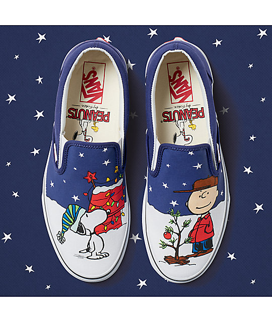 charlie brown slip ons