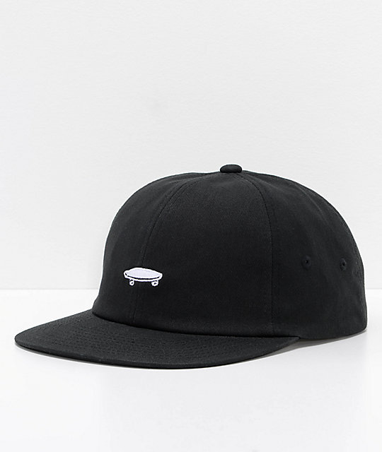 vans x thrasher jockey 6 panel black strapback hat