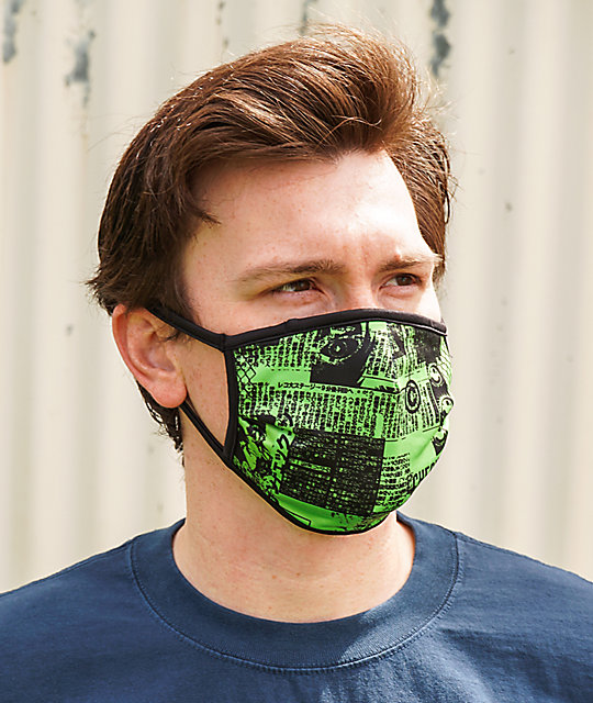 Vitriol News Green Face Cover Zumiez