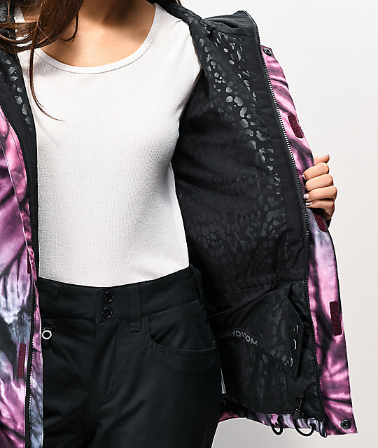 Volcom Bolt Purple Tie Dye 10K Snowboard Jacket | Zumiez