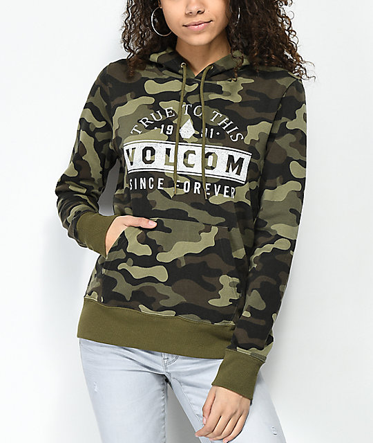 volcom camo hoodie