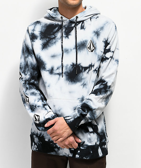 black tie dye hoodie diy