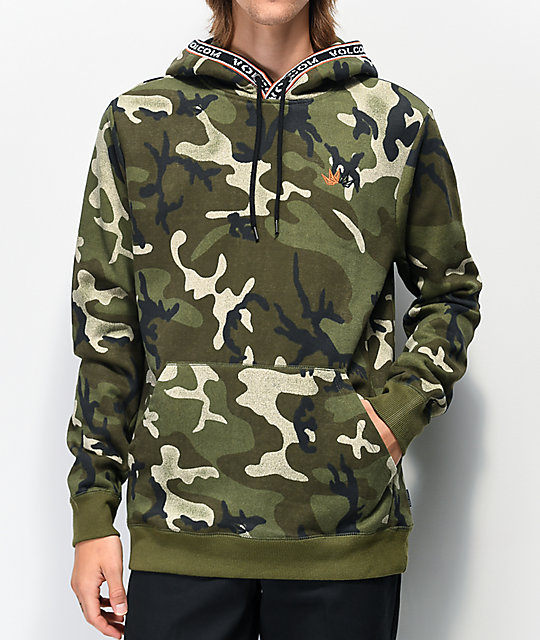 volcom camo hoodie