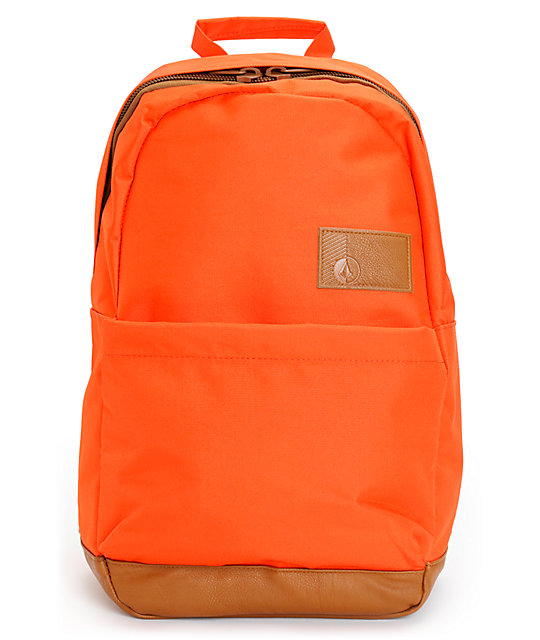 Volcom Going Back Orange Laptop Backpack | Zumiez