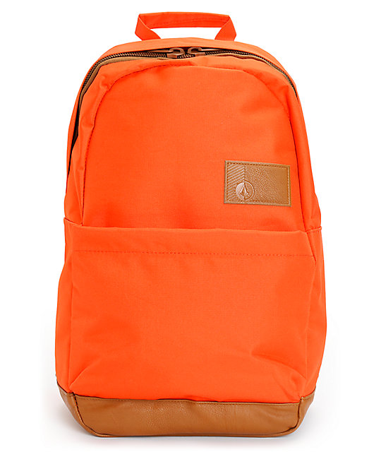 orange laptop backpack