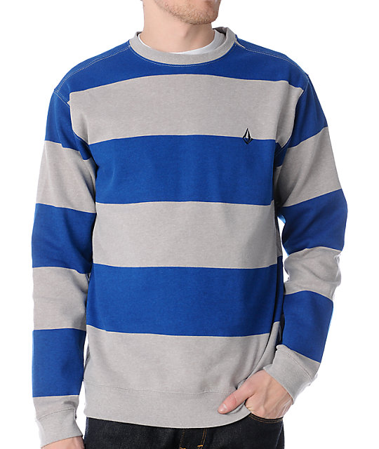 blue striped sweatshirt