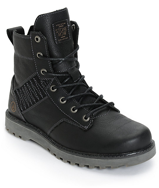 Volcom Hemlock Black Leather Boots | Zumiez