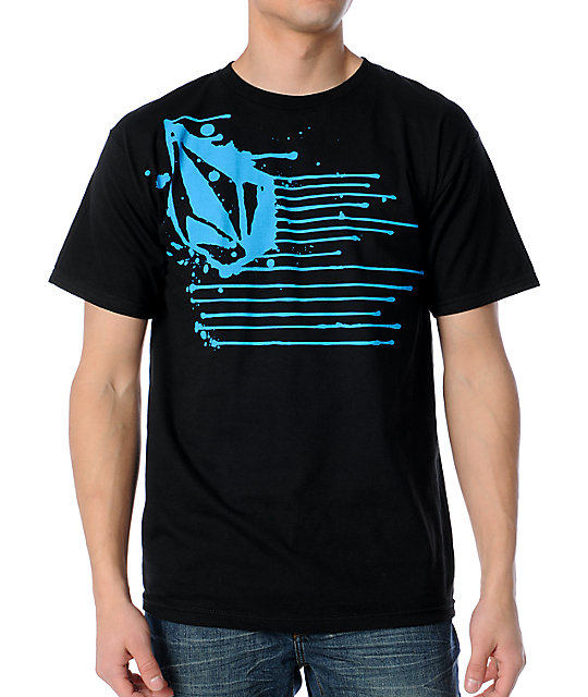 Volcom Ink Blot Black T-Shirt | Zumiez