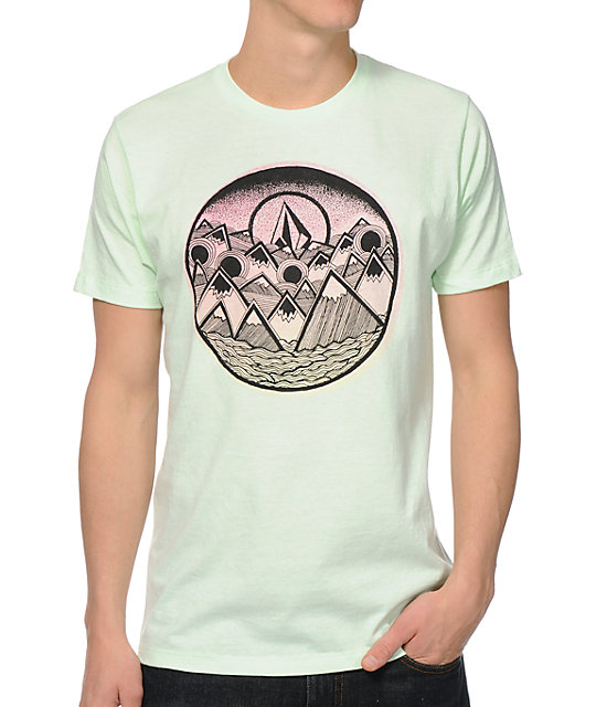 Volcom Mount Scary Neon Mint Green T-Shirt | Zumiez