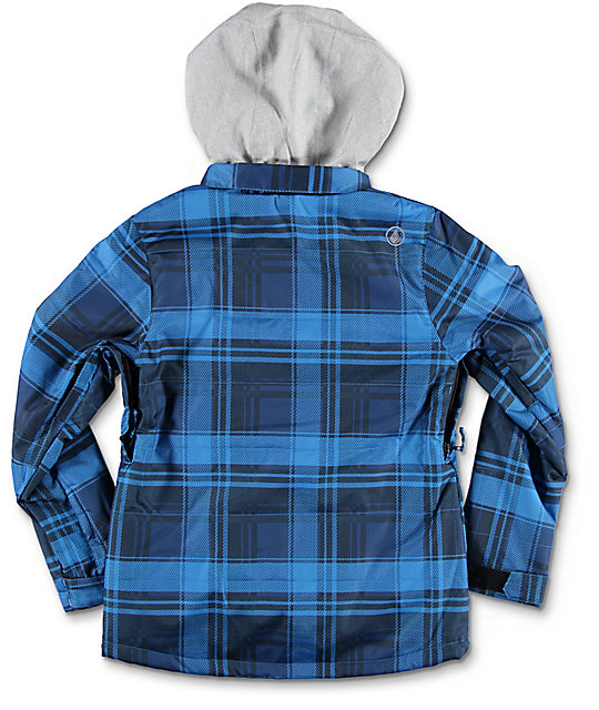 Volcom Neolithic Boys Blue Insulated Snowboard Jacket | Zumiez