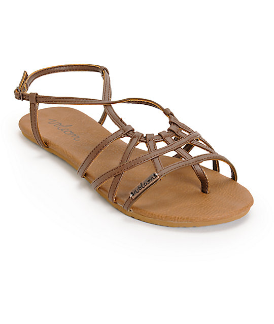 Volcom No Sweat Brown Sandals | Zumiez