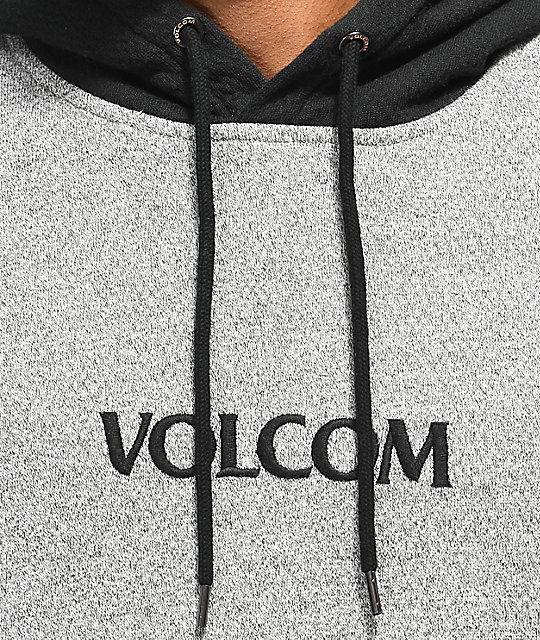 Volcom Mens Profile Pullover Hooded Fleece Sweatshirt