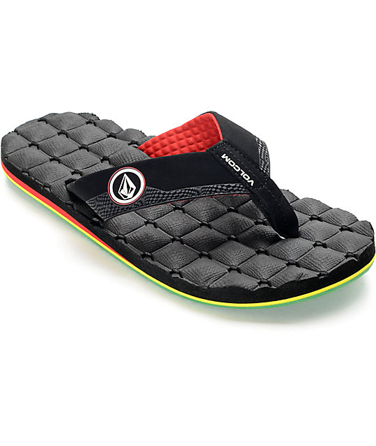 volcom men's recliner flip flop