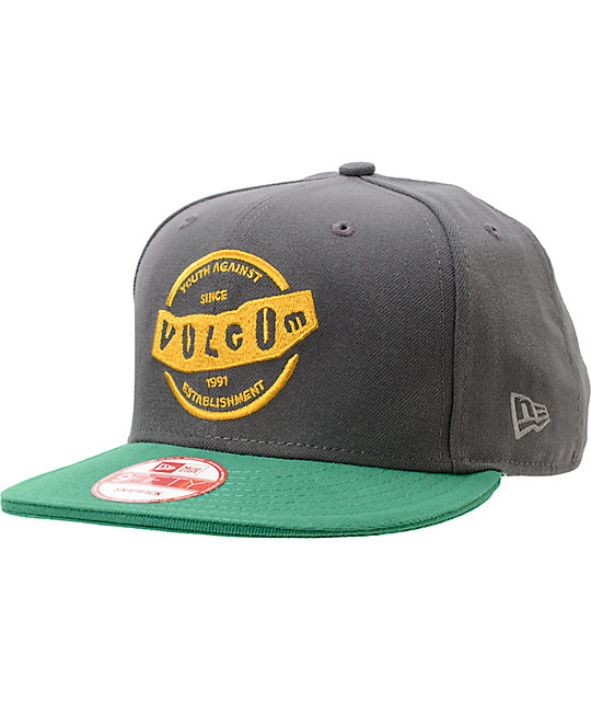 grey new era snapback