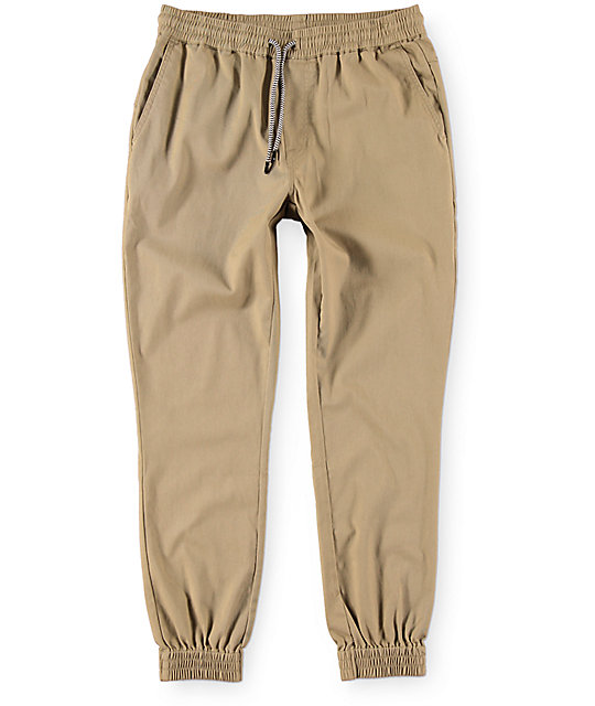 zumiez khaki joggers