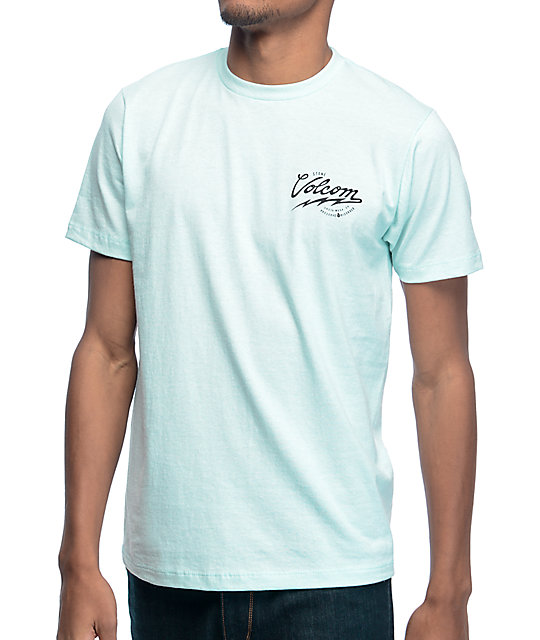 Volcom Seal Pastel Teal T-Shirt | Zumiez