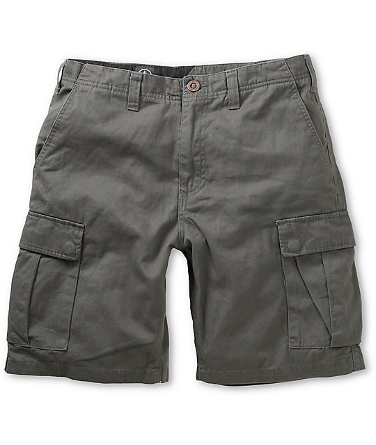 grey cargo shorts