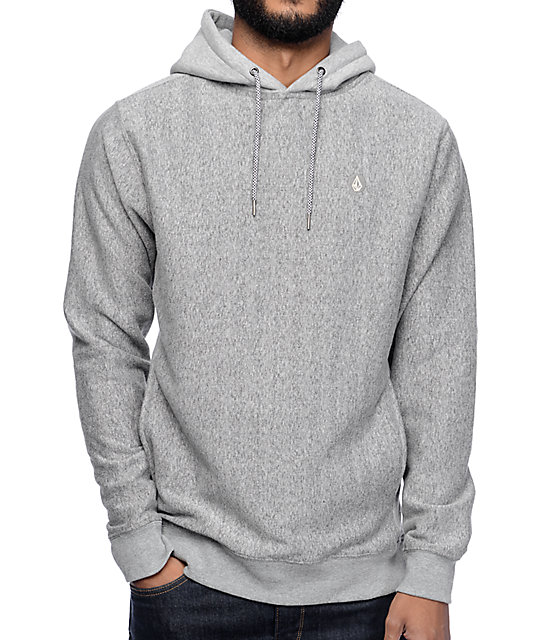 volcom hoodie grey