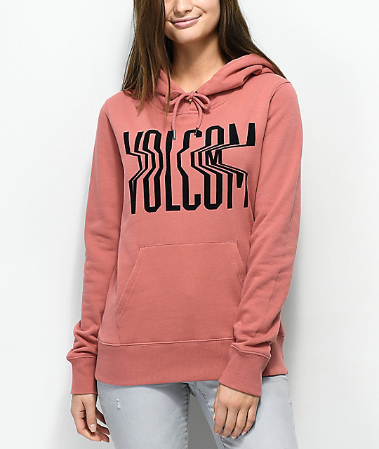 volcom pink hoodie