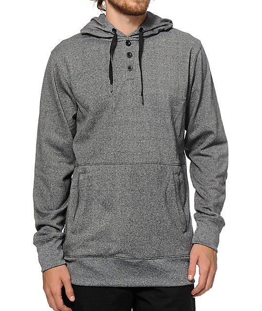 3 button henley hoodie