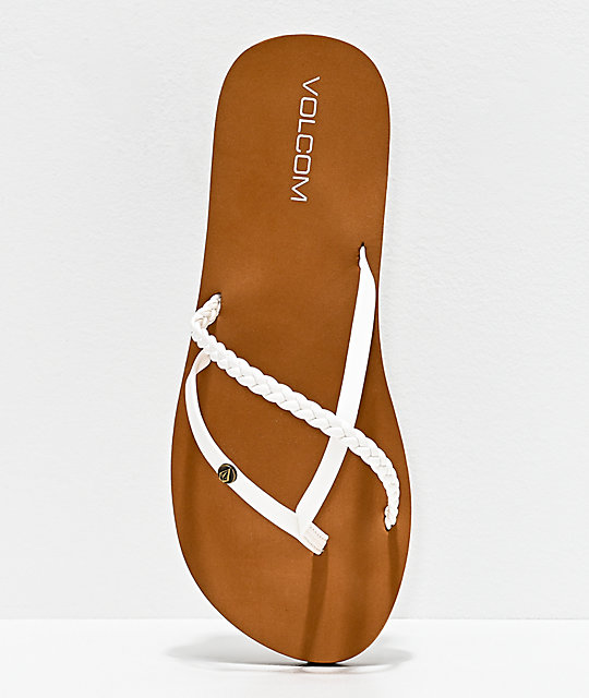 white and brown sandals
