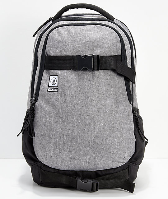 Volcom Vagabond Stone Grey Black Backpack Zumiez Volcom Vagabond Stone Grey Black Backpack
