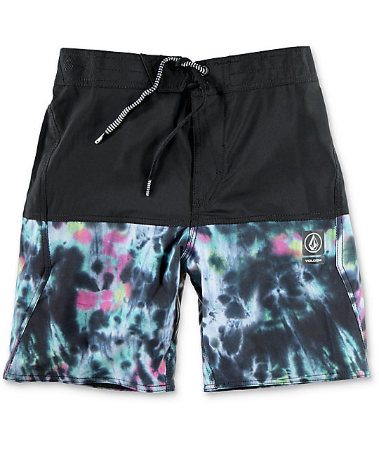 volcom tie dye board shorts