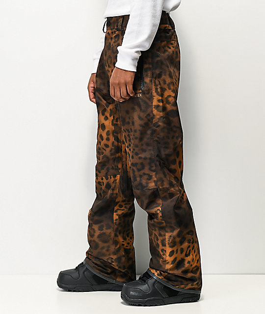 cheetah print ski pants