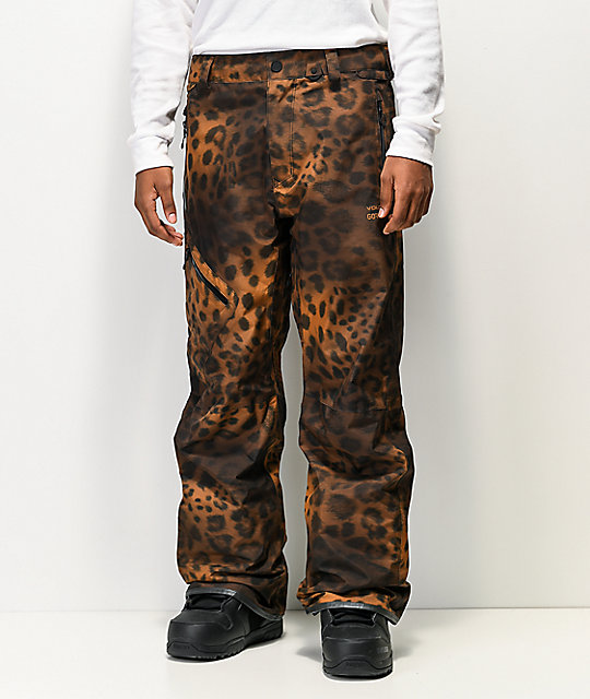 womens cheetah snow pants