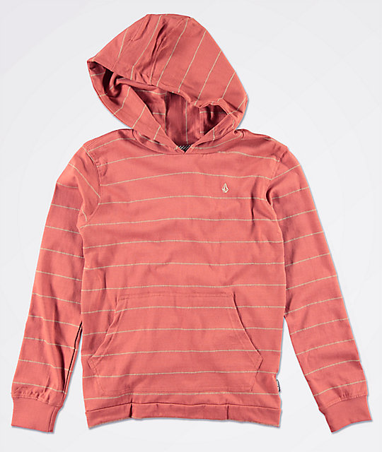 volcom red hoodie