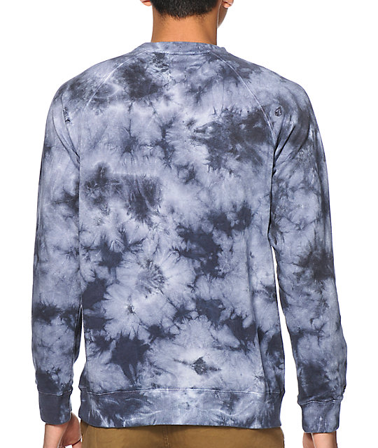 tie dye crew neck sweatshirt