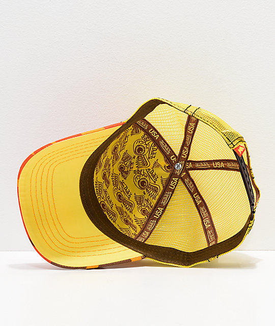 yellow camo hat