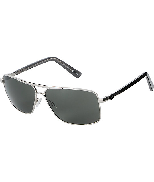 Von Zipper Stache Silver & Grey Sunglasses | Zumiez