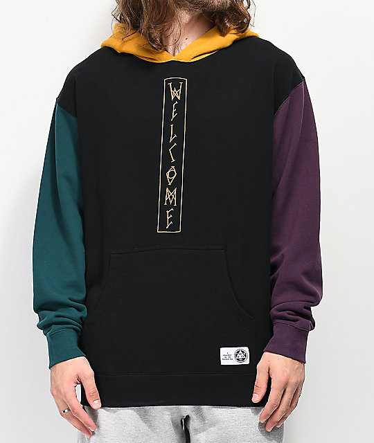 black and gold hoodie