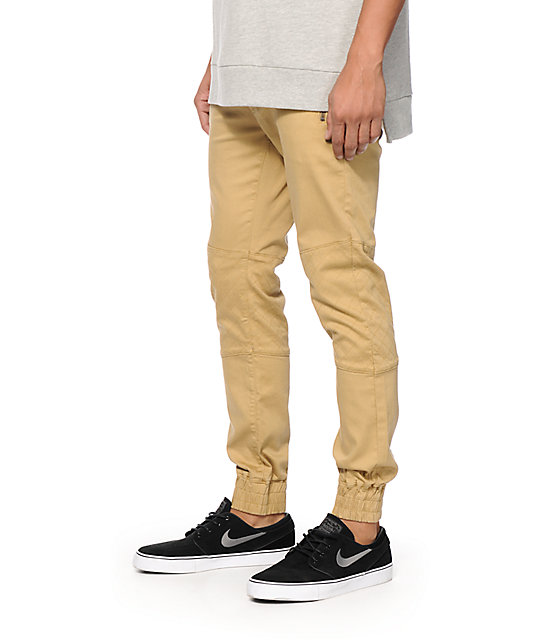 moto twill joggers