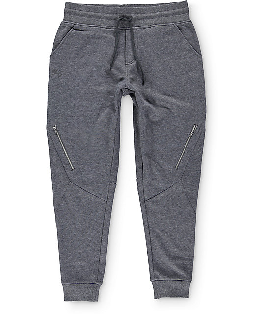 jogging pants with zipper legs