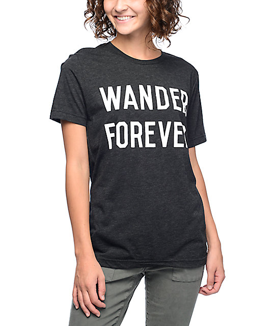 Wish You Were Northwest Wander Forever Heather Charcoal T-Shirt | Zumiez