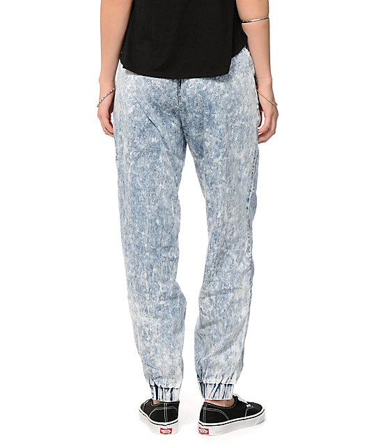 acid wash jogger set