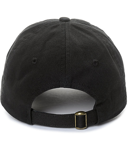 YRN Culture Black Strapback Hat | Zumiez