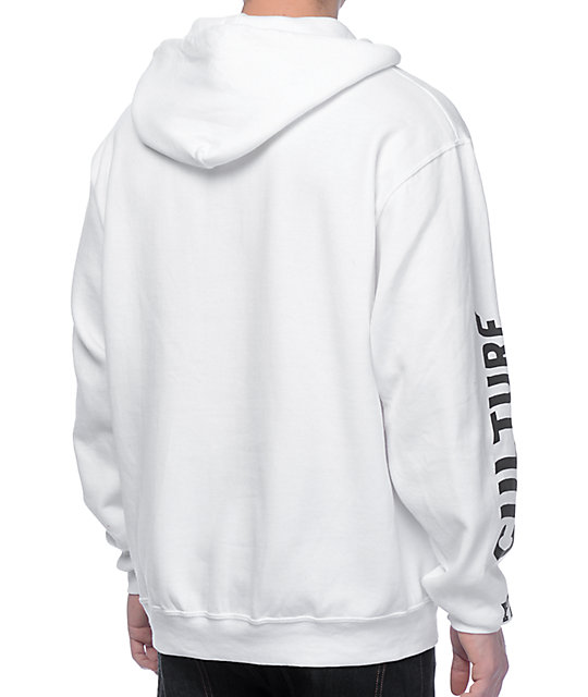 sudadera blanca con capucha