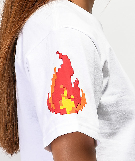 t shirt flames