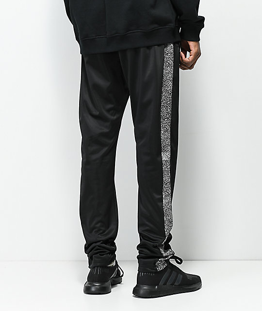 girls black track pants