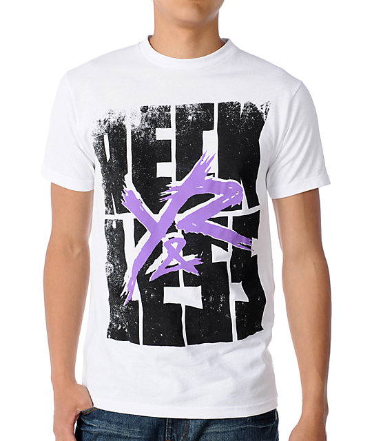 Young & Reckless Reckless Stacked White T-Shirt | Zumiez