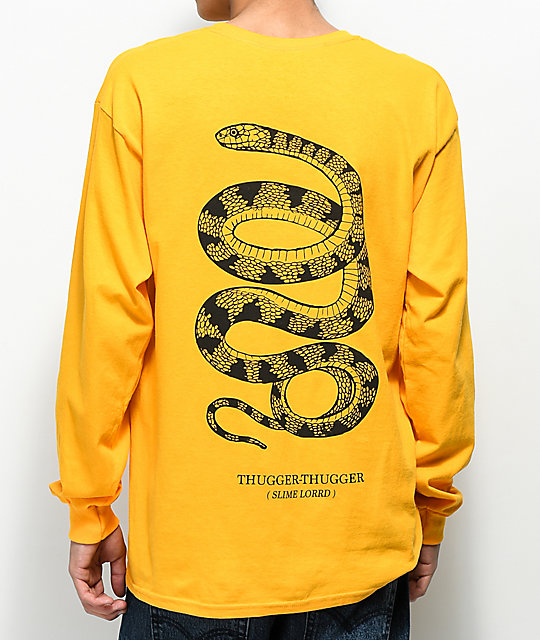 Young Thug Thugger Snake Yellow Long Sleeve T-Shirt | Zumiez