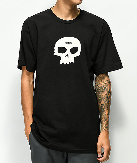 Zero Single Skull Black T-Shirt | Zumiez