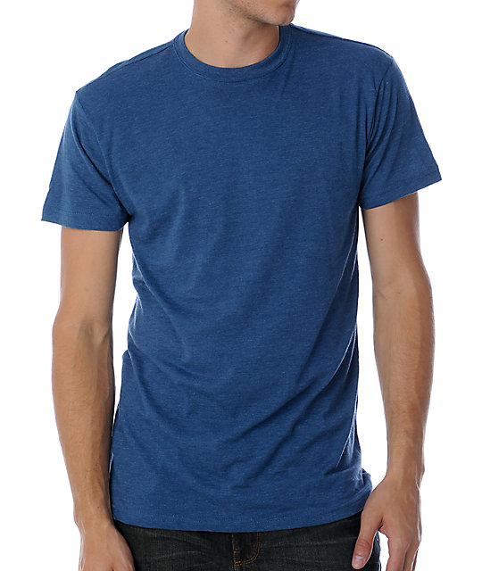 Zine Baseline Heather Blue T-Shirt